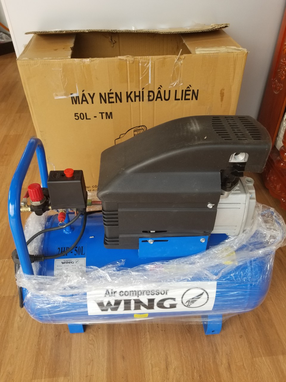 Máy nén khí WING TM-0.1/8-50L-2HP
